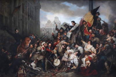 Episodio dei Giorni di Settembre 1830 da Egide Charles Gustave Wappers